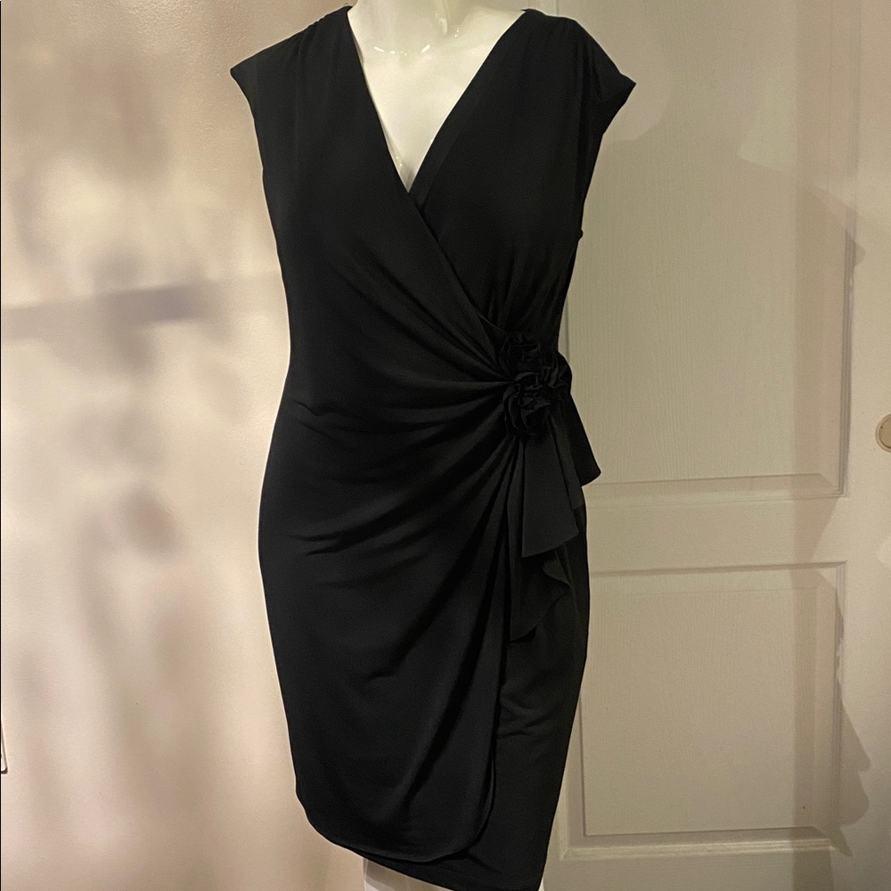 Black dress Julian Taylor size 16 - Picture 7 of 9